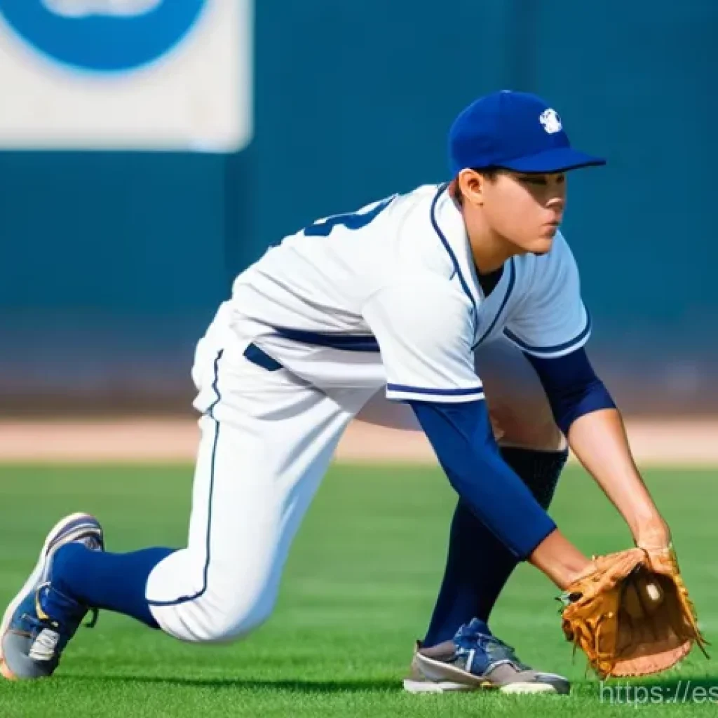 야구 글러브 종류와 추천 - **Prompt 1: Infield Agility**
    "A male baseball infielder, in his early 20s, wearing a clean, mod...