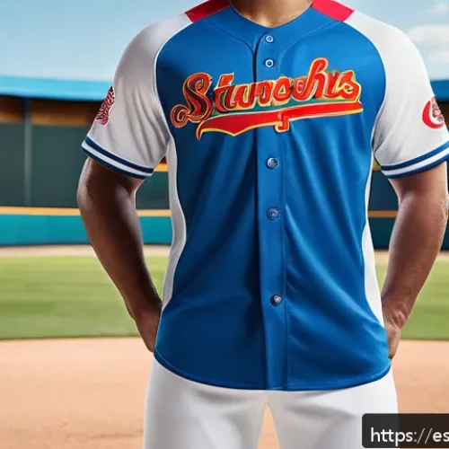 야구 유니폼 맞춤 제작 가이드 - A high-performance baseball uniform made from a blend of high-density polyester and spandex, designe...